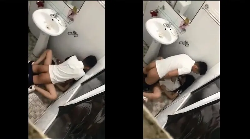 Eny say xỉn và bồ trong phòng tắm nhà hàng